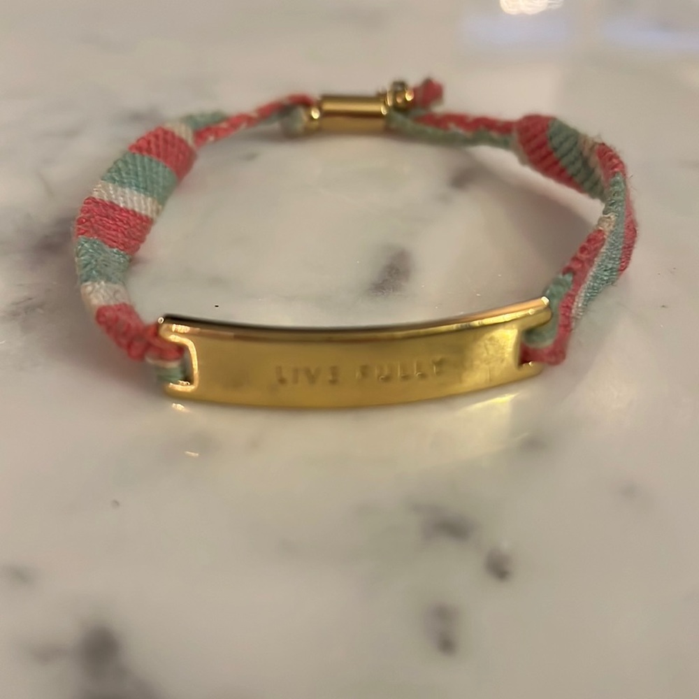 Kate Spade colorful “Live Fully” bracelet